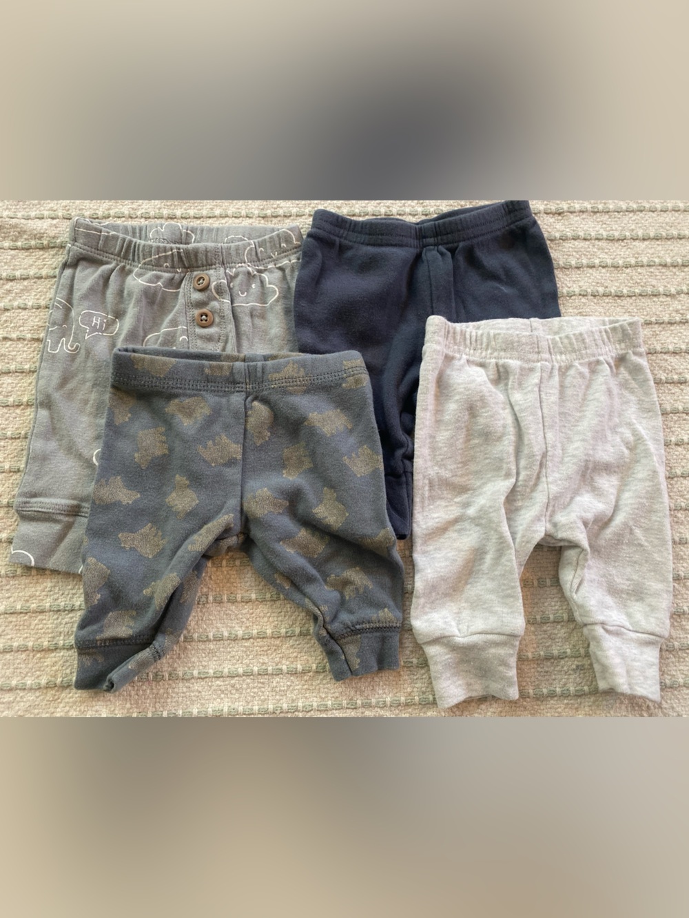Set of 4 Carter’s Newborn Pants